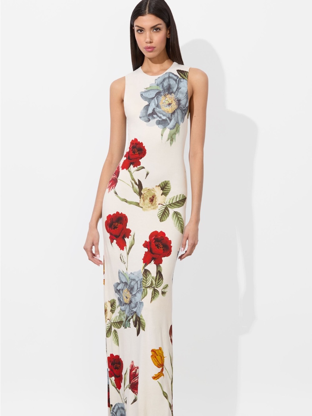 NWT Alice + Olivia Delora Open Back Maxi Dress Size 6 - Picture 2 of 7